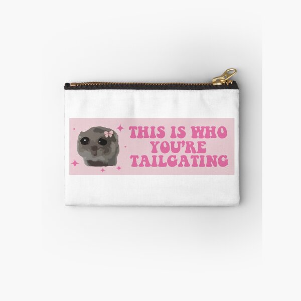 Item preview, this is who you are tailgating at sad hamster bumper designed and sold by BUMPER-STICKERS.