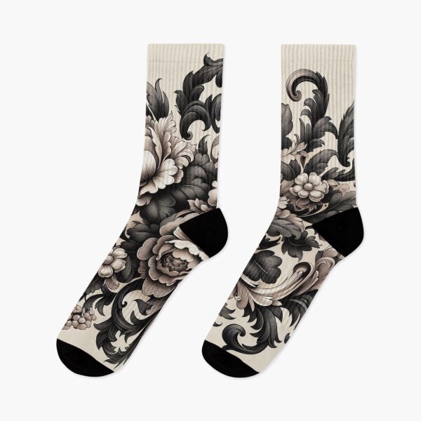 Item preview, Matte Black & Cream Baroque designed and sold by DesignsByPrnces.