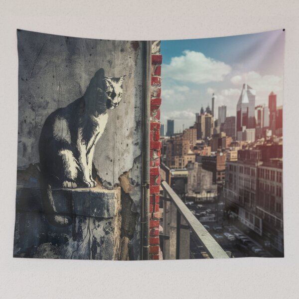Item preview, Cat Stencil Graffiti designed and sold by Bomax121.
