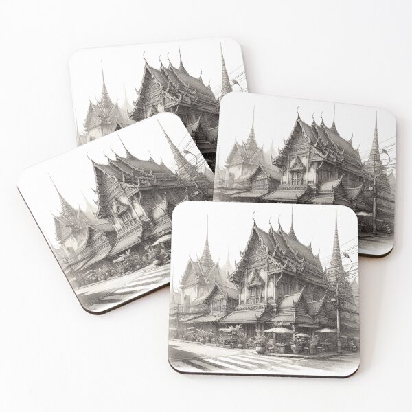 Item preview, Ancient Thai Sketch Art 02 designed and sold by I-HERE.