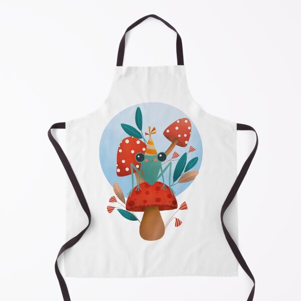 Item preview, Cute Frog Resting on a Mushroom designed and sold by Ilana Ewing Designs.