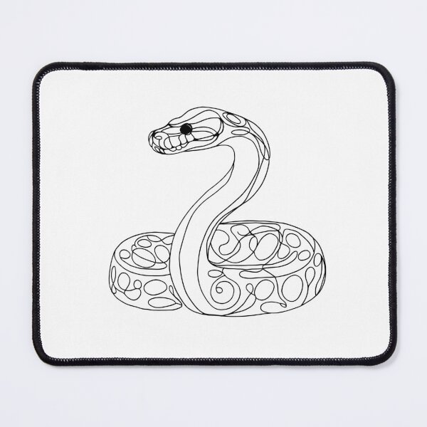 Item preview, Continuous line drawing of a snake designed and sold by DKBCreations.
