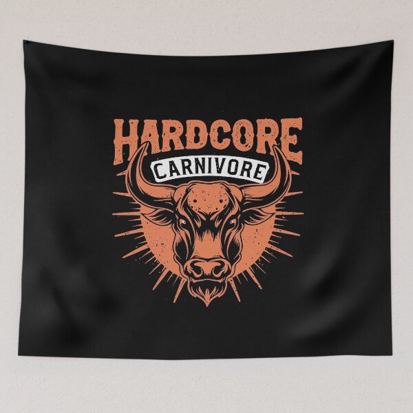 Item preview, Hardcore Carnivore Barbecue BBQ lover meat steak grill designed and sold by w1ckerman.