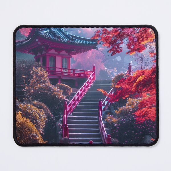 Item preview, Ethereal Glow: Exploring the Enchanted Neon Gardens of Japan designed and sold by Mullet Monkey.