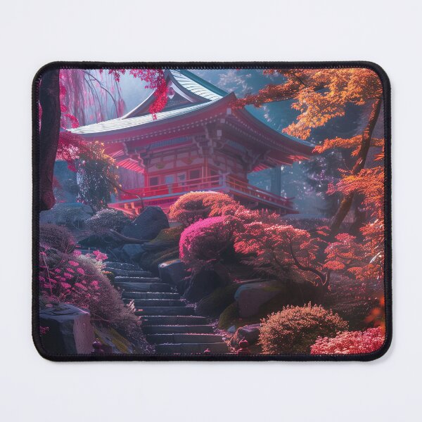 Item preview, Neon Blossom Haven: Mystical Gardens of Japan's Enchantment designed and sold by Mullet Monkey.