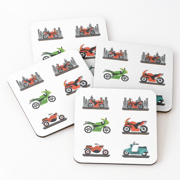 Item preview, Colorful motorcycles for lovers of speed designed and sold by huape.