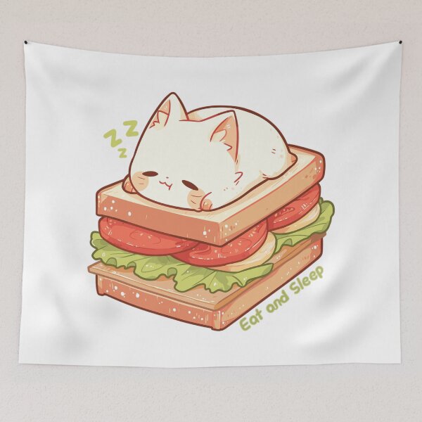 Item preview, Cat Eat and Sleep designed and sold by myanko.