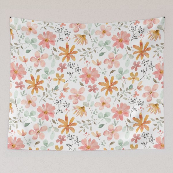 Item preview, a pattern of flowers and leaves designed and sold by Enga6.