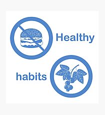 Proper nutrition with excess weight and obesity. Photographic Print