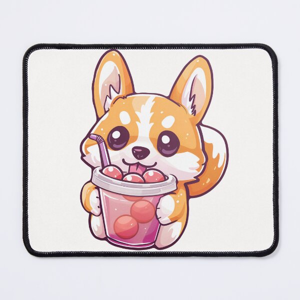 Item preview, Cute corgi bubble tea designed and sold by AngelinaBezm.