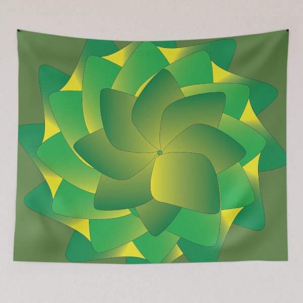 Item preview, Green and yellow Flower designed and sold by SpectraScope.