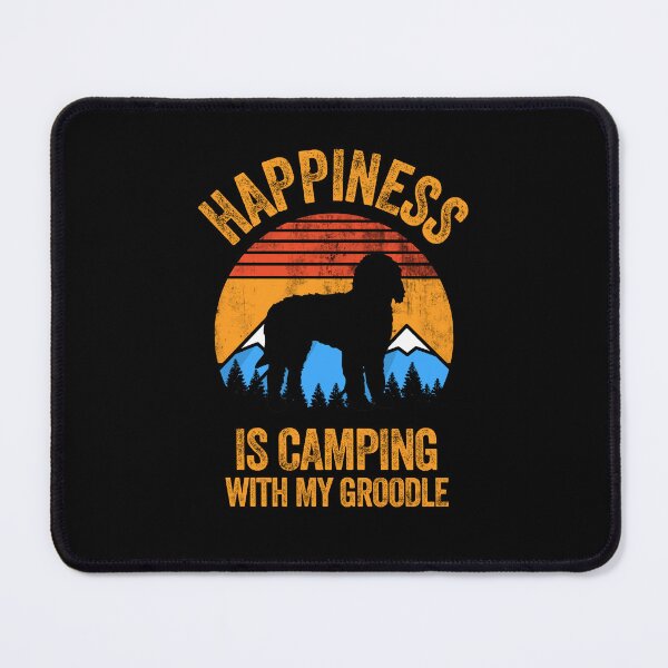 Item preview, Vintage Retro Happiness Is Camping With My Groodle designed and sold by Guarddogdrive.