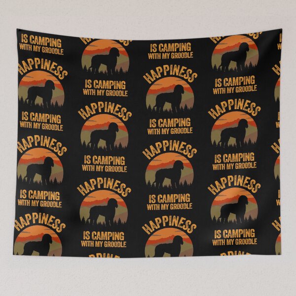 Item preview, Country Happiness Is Camping With My Groodle designed and sold by Guarddogdrive.