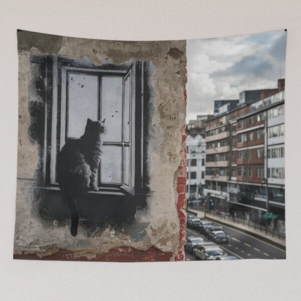 Item preview, Cat Stencil Graffiti designed and sold by Bomax121.