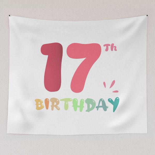 Item preview, Happy 17th Birthday designed and sold by SimpleP.