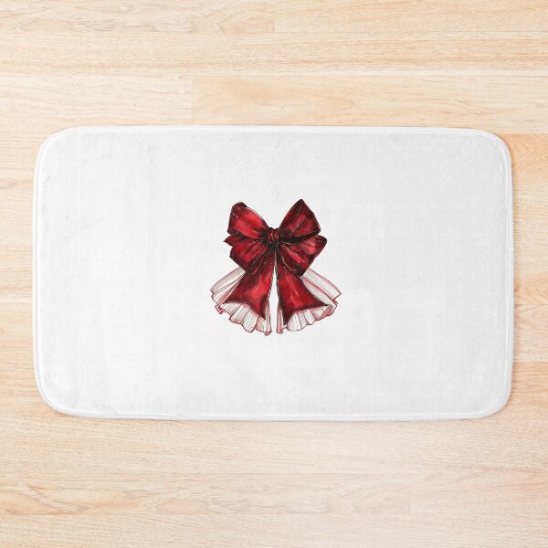 Item preview, Coquette Balletcore Red Velvet Ribbon Illustration designed and sold by IdolinkEmporium.