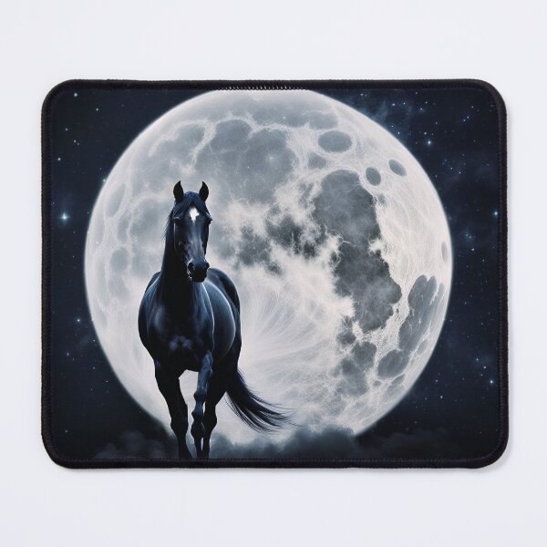 Item preview, Horse and Big Full Moon Surreal Fantasy Night Sky designed and sold by Stephanie Laird.