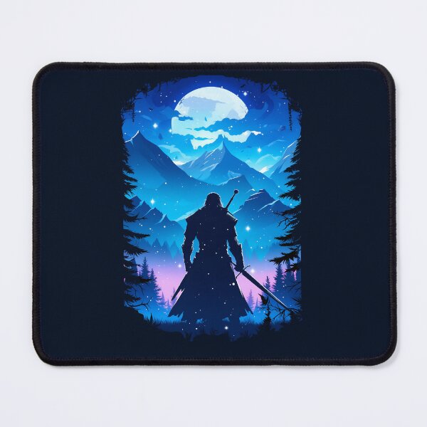 Item preview, Lone Warrior on a Mystical Night - Witcher designed and sold by Fenay Designs.