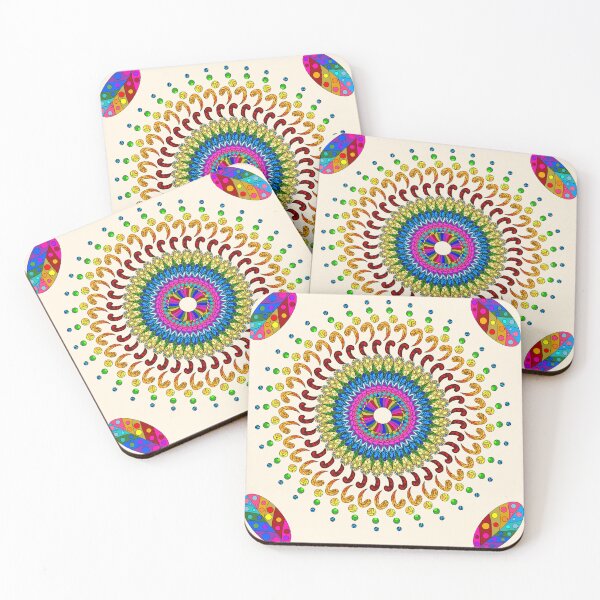 Item preview, Colorful Mandala on Cream designed and sold by JaygiesDesign.