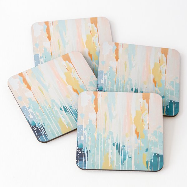 Item preview, Abstract Painted Turquoise Orange designed and sold by Cato99.