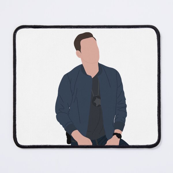 Item preview, Jay Halstead wering a blue jacket designed and sold by AnnesCreatives.