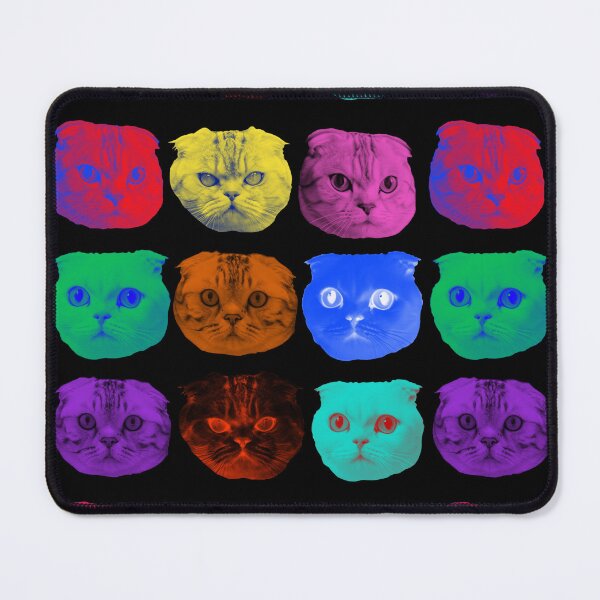 Item preview, Funny Disco Colors Cats, Funny Scottish Fold Cats designed and sold by Kondi-Art.
