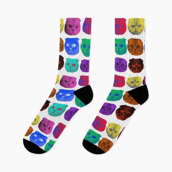 Item preview, Funny Disco Colors Cats, Funny Scottish Fold Cats designed and sold by Kondi-Art.