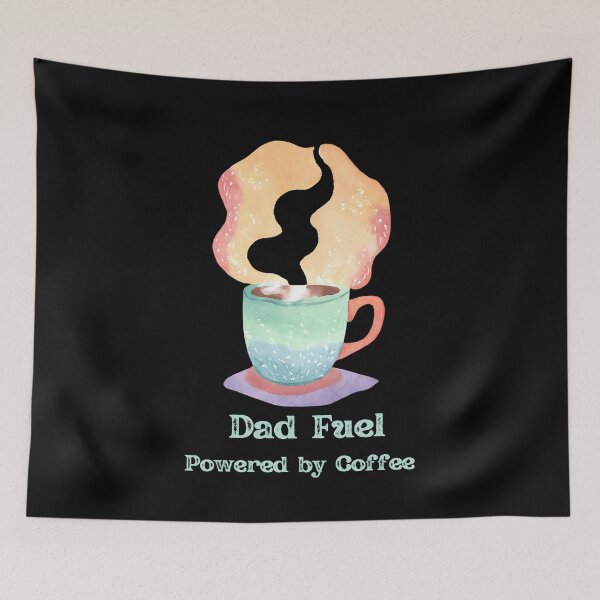 Item preview, Dad Fuel Powered by Coffee Mug Funny designed and sold by VanessaMF.