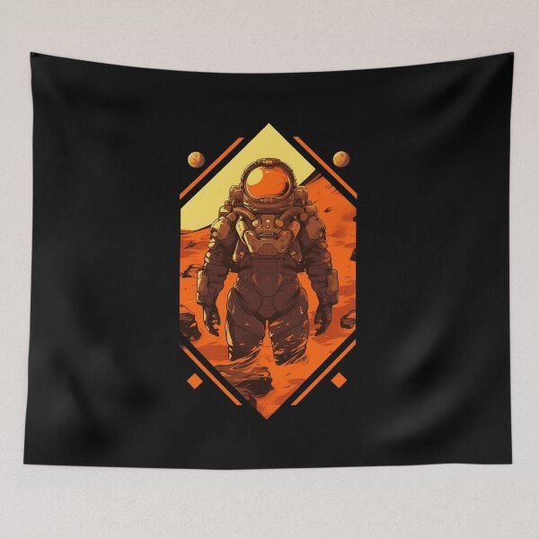 Item preview, Martian Marine on the Red Planet - Scifi designed and sold by Fenay Designs.