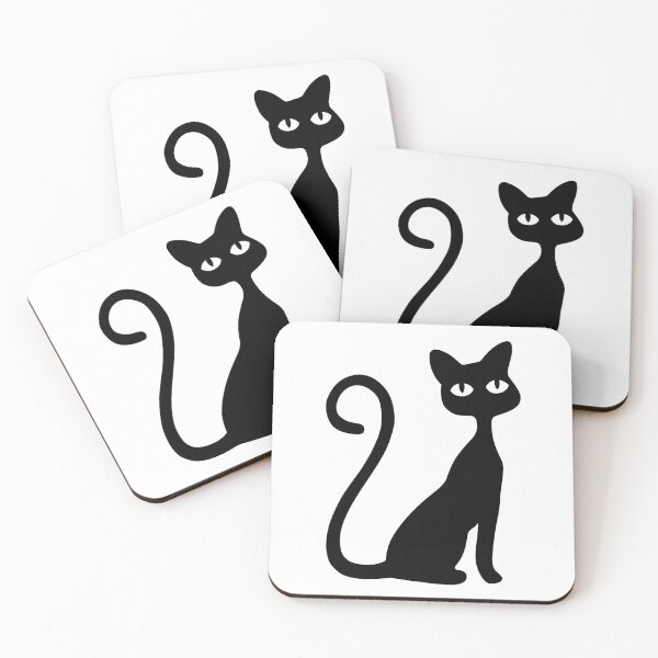 Item preview, Creepy Black Cat Sitting Silhouette designed and sold by Carleah Unique.