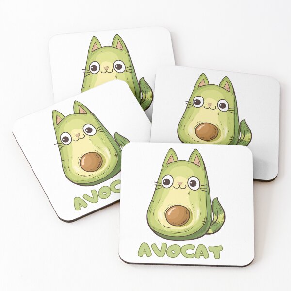 Item preview, Avocat, Funny Avocado and Cat, avocado puns designed and sold by Kondi-Art.