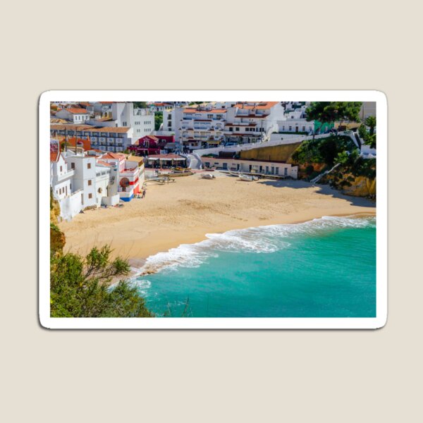 Artikel-Vorschau von Carvoeiro Stadt und Strand, designt und verkauft von GG WALL ART.