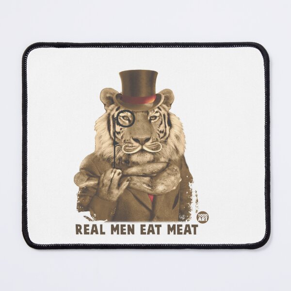 Item preview, REAL MEN EAT MEAT designed and sold by TODD GOLDMAN.