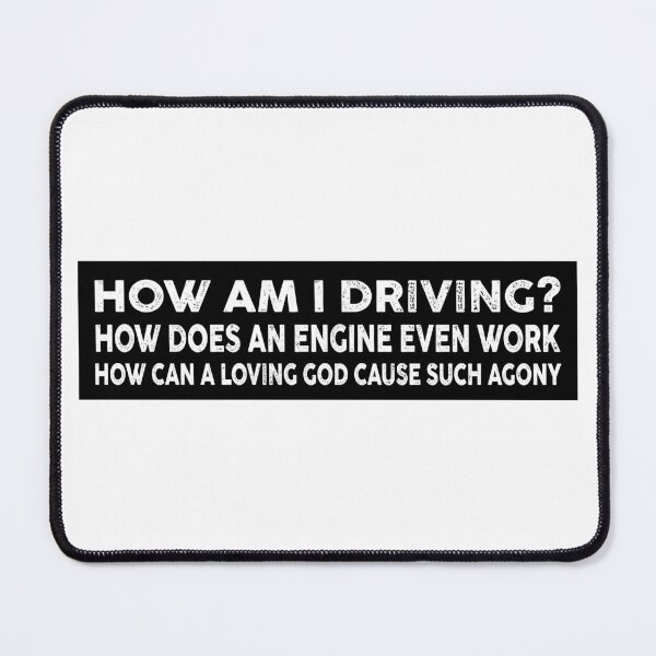 Item preview, How Am I Driving, Funny Car Bumper designed and sold by fanky-bumper.