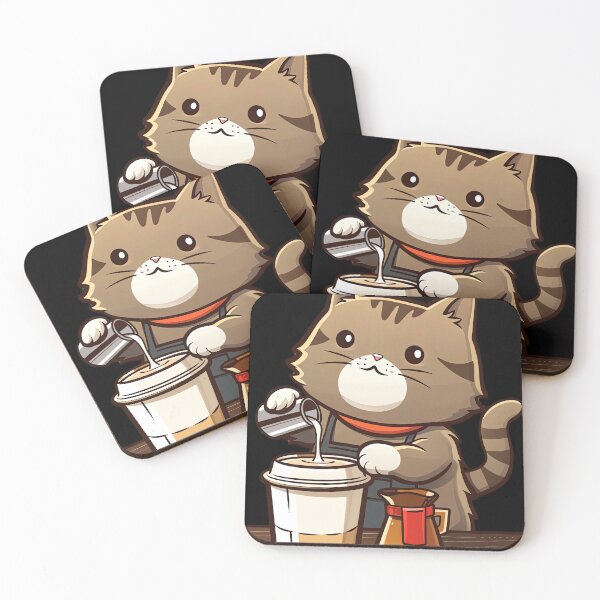 Item preview, Coffee Catz - Barista designed and sold by GloriousIdiot.