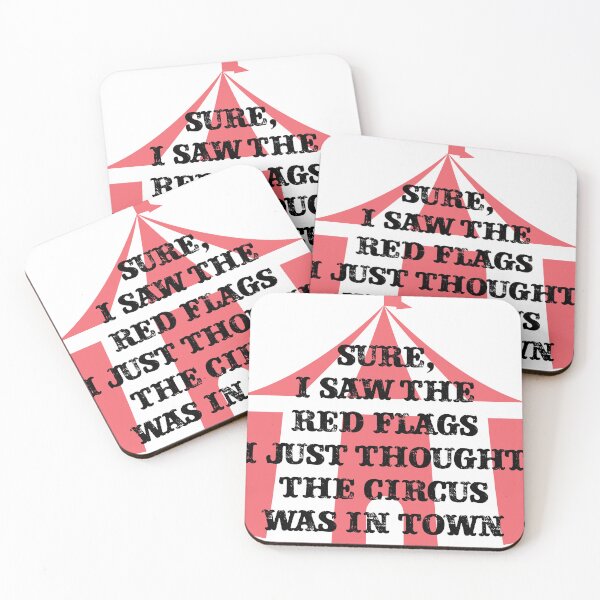 Item preview, RED FLAGS CIRCUS IN TOWN designed and sold by TODD GOLDMAN.