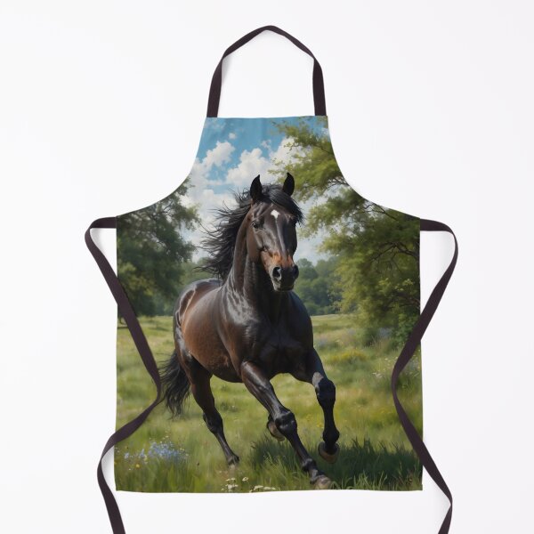 Item preview, Beautiful white horse in the green meadow designed and sold by digoarpi.