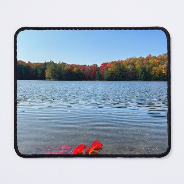 Item preview, Red leaves floating in pond designed and sold by ClarissaFlora.