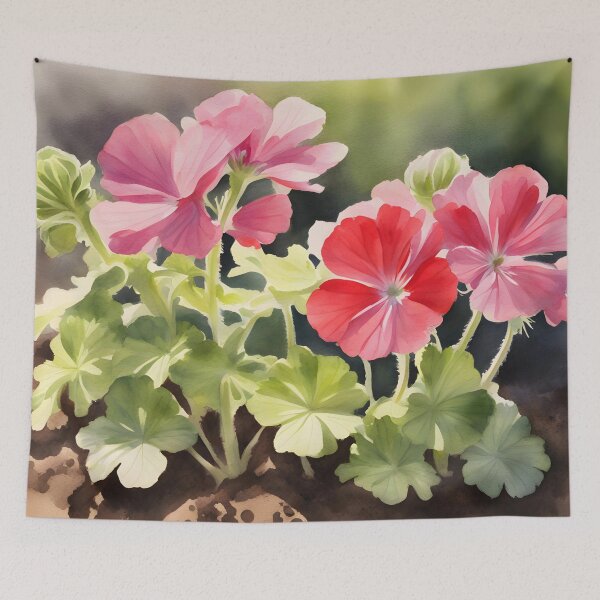 Item preview, Pink Geraniums in The Wild designed and sold by CalmnessbyChoice.