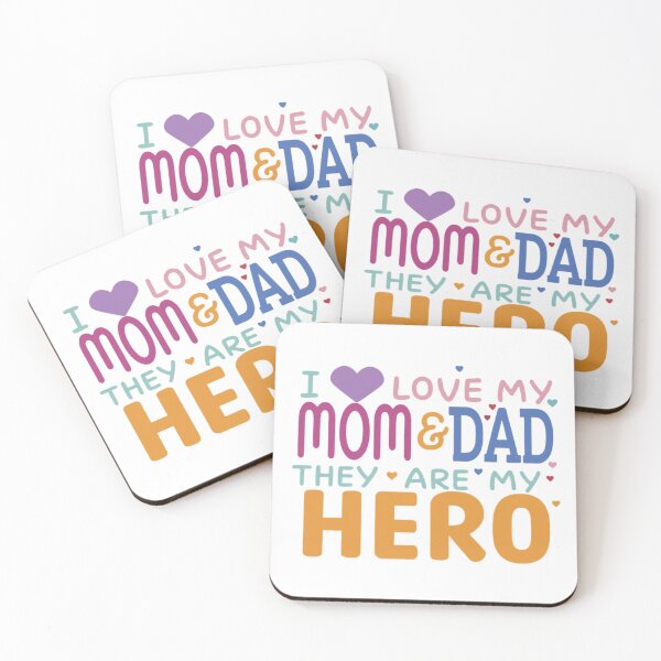 Item preview, "I Love my Mom and Dad they are my Hero"  designed and sold by artistmagicshop.