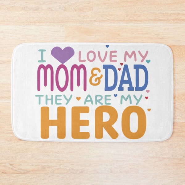 Item preview, "I Love my Mom and Dad they are my Hero"  designed and sold by artistmagicshop.