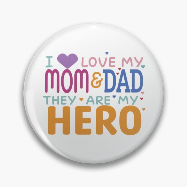 Item preview, "I Love my Mom and Dad they are my Hero"  designed and sold by artistmagicshop.