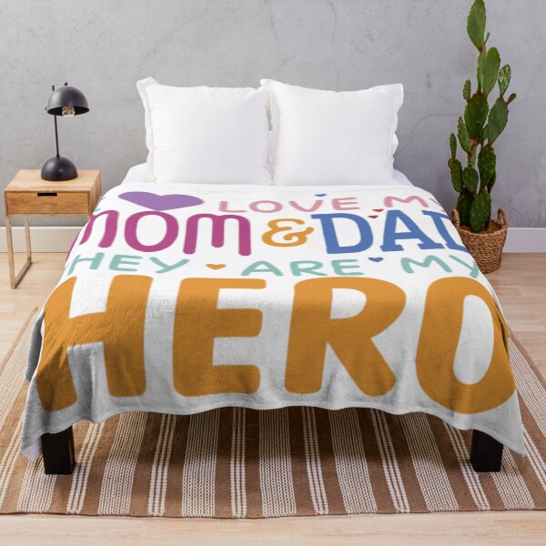 Item preview, "I Love my Mom and Dad they are my Hero"  designed and sold by artistmagicshop.