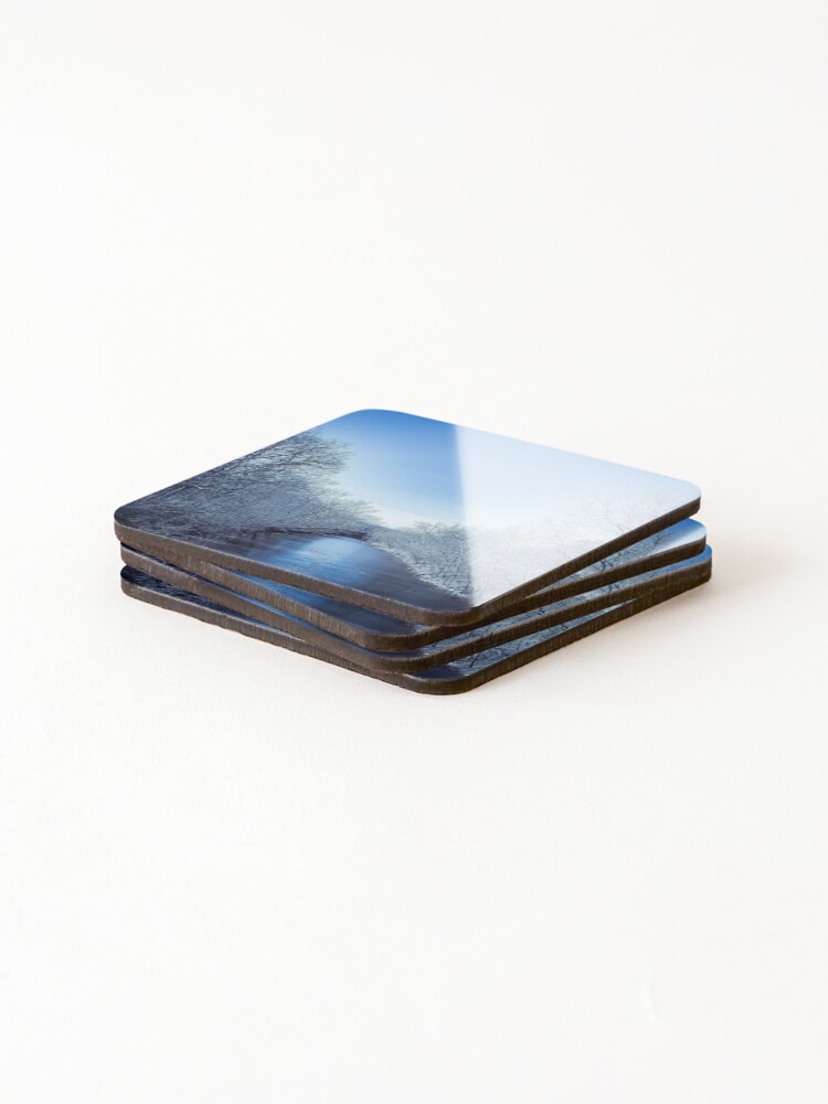 Thumbnail 4 of 5, Coasters (Set of 4), Winter Rivers designed and sold by JandJS.