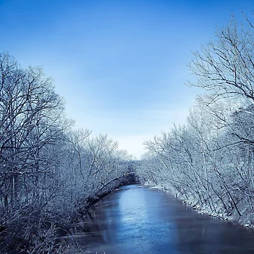 Artwork thumbnail, Winter Rivers by YHWH Photography