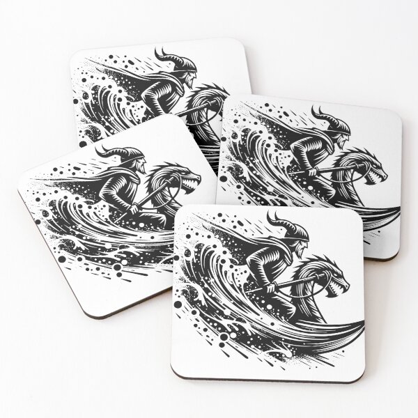 Item preview, Drakkar Riding the Waves designed and sold by Belarte.shop.