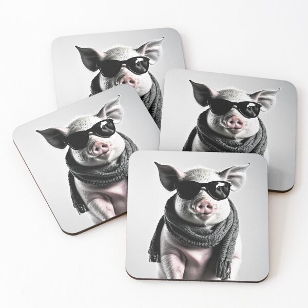 Item preview, Pig Wearing Sunglasses - Funny Picture designed and sold by SloganArtist.