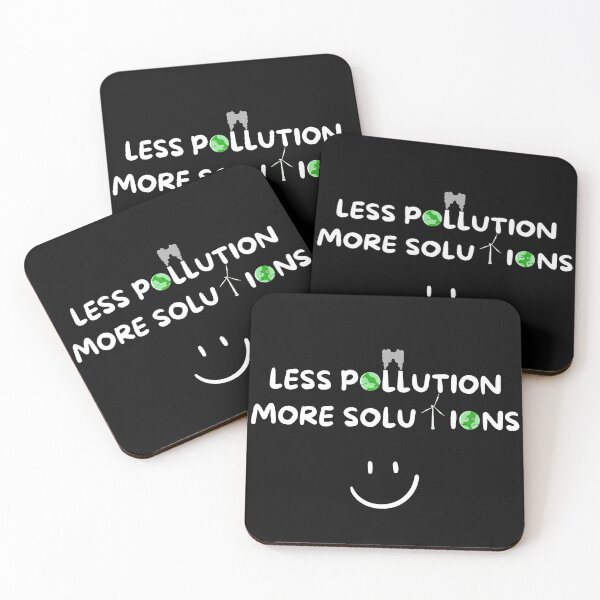 Item preview, Less Pollution More Solutions Sustainable Development Art designed and sold by RedOrBlueIts4U.