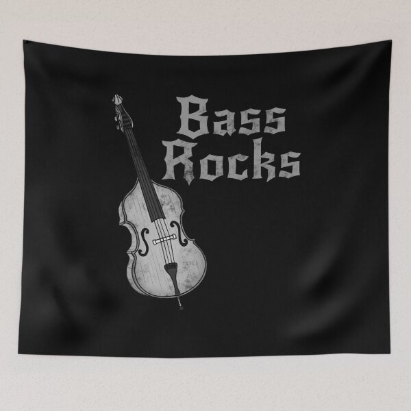Item preview, Bass Rocks, Double Bassist Rock Musician Goth designed and sold by doodlerob.