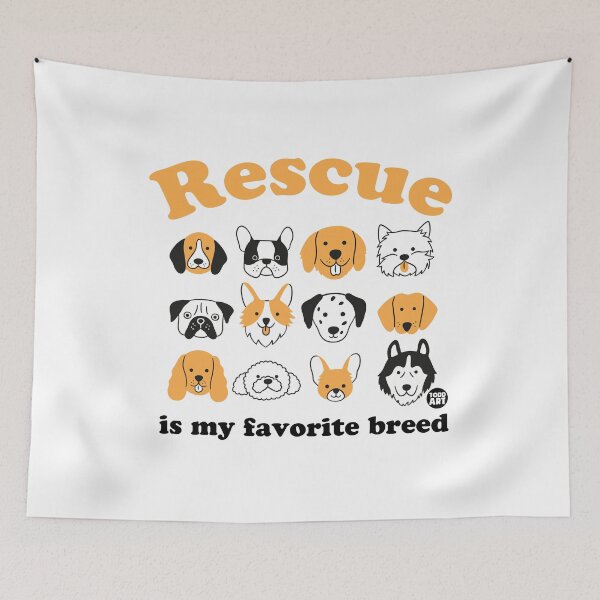 Artikelvorschau, rescue is my favorite breed entworfen und verkauft von TODD GOLDMAN.